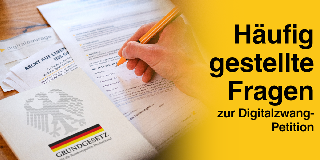 Kurz erklärt: Unsere Petition | Digitalcourage