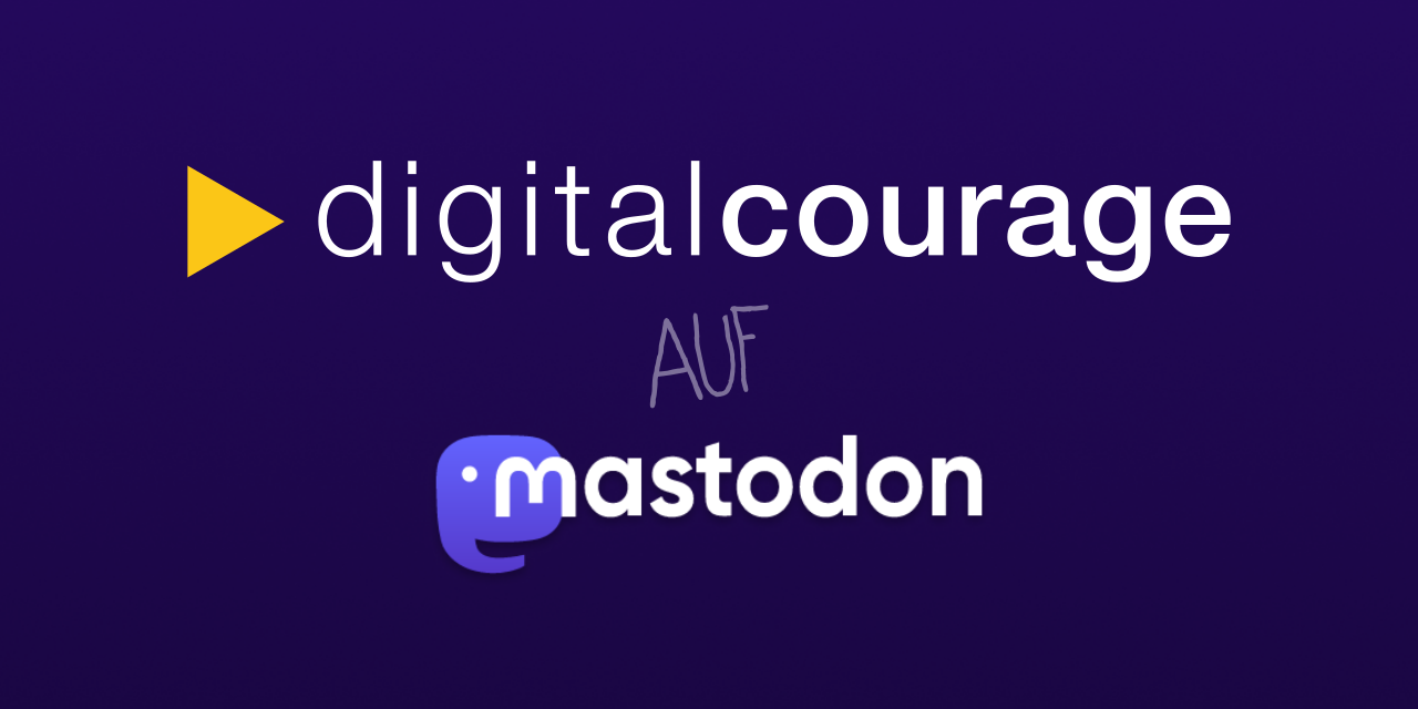 Digitalcourage- und Mastodon-Logo.