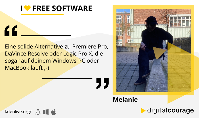 Infokachel zu Kdenlive