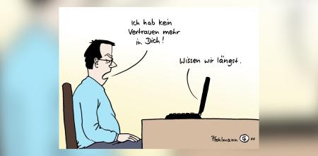 Karikatur: Christiane Pfohlmann. Alle Rechte vorbehalten.