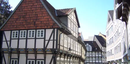 Ein Fachwerkhaus in Braunschweig.