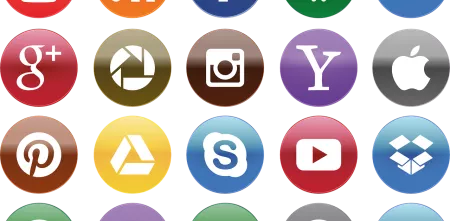 Logos verschiedener bekannter Online Dienste, Lizenz: CC0