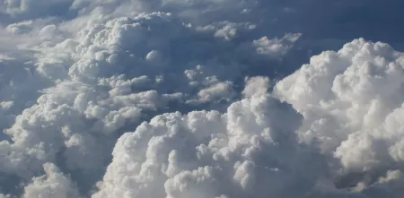 Wolken von oben.