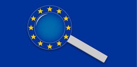 Symbolbild europäischer Suchindex: EU Lupe