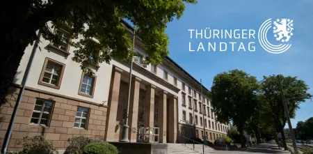Gebäude des Thüringer Landtags.