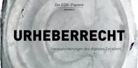 Ausschnitt einer EDRi-Broschüre (Urheberrecht).