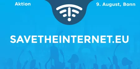 Flyer von savetheinternet.eu.