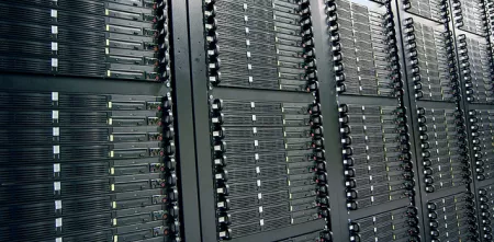 Ein Serverschrank.