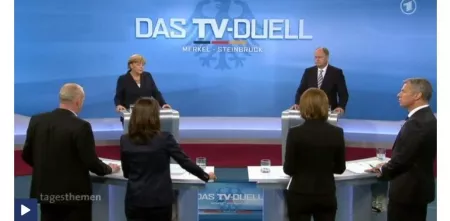 Screenshot vom Kanzler.innen-Duell.