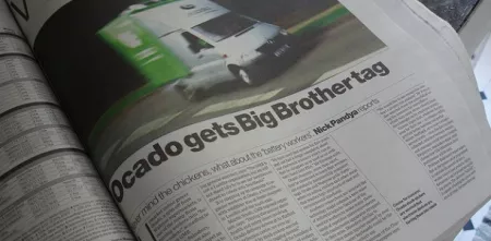 Zeitungsartikel: "Ocado gets BigBrother tag"