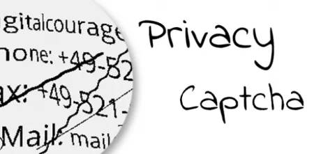 Screenshot eines Privacy Captchas.