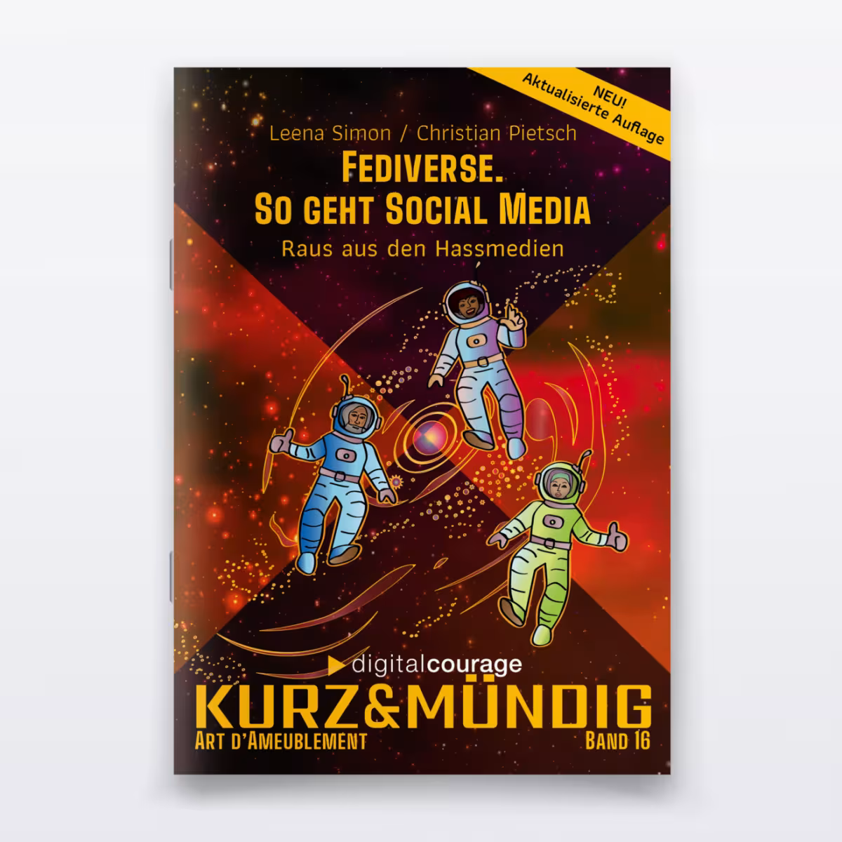 Frontansicht des kurz&mündig-Bandes „Fediverse. So geht Social Media“.