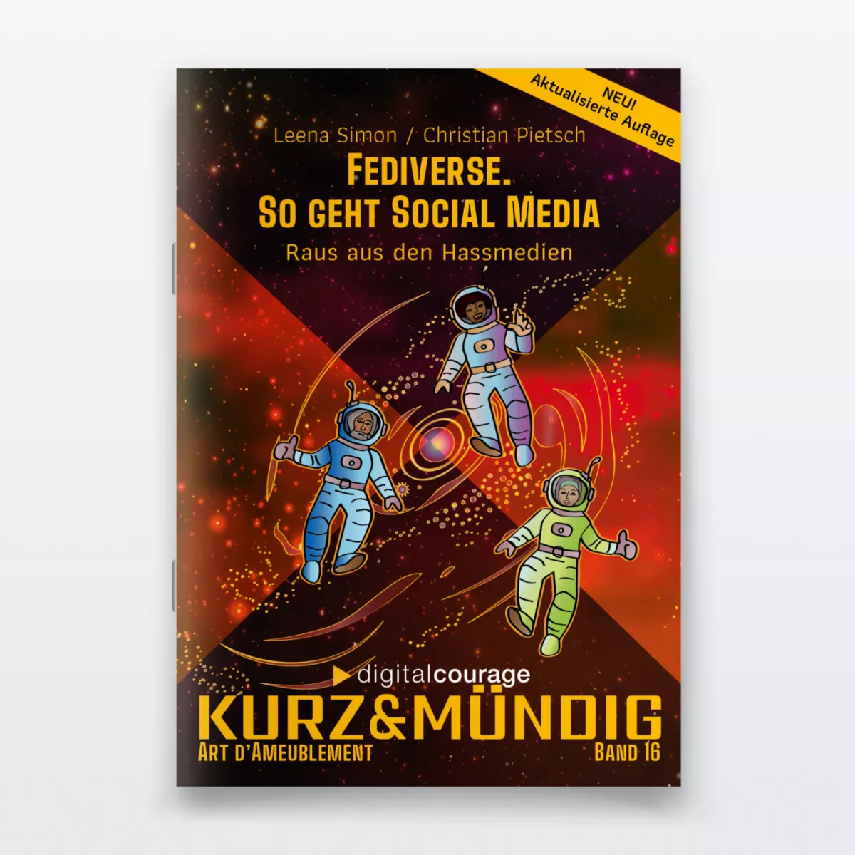 Frontansicht des kurz&mündig-Bandes „Fediverse. So geht Social Media“.