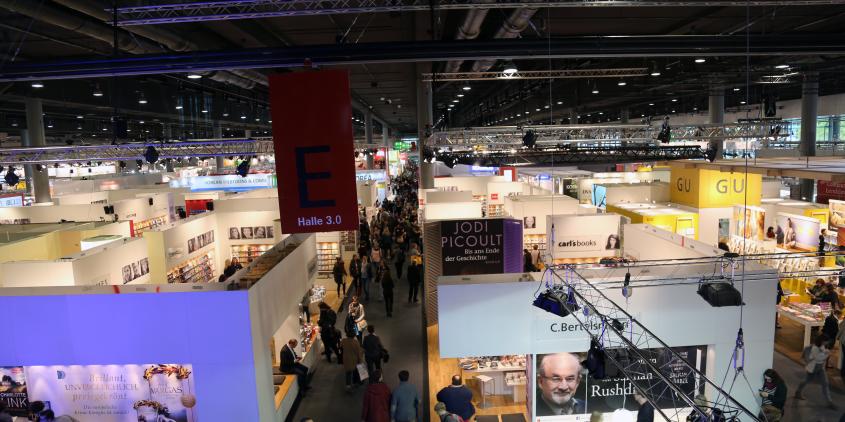 Die Messehalle der Frankfurter Buchmesse