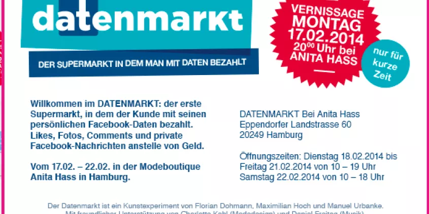Screenshot vom „datenmarkt“.