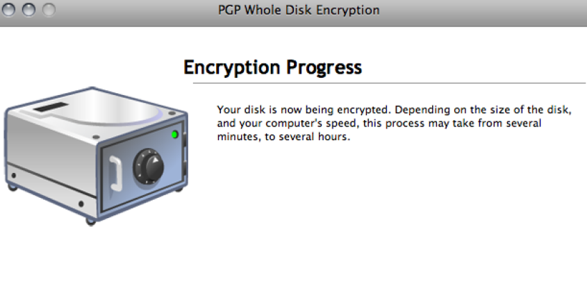 Screenshot: "Encrypting MacBook boot drive...".