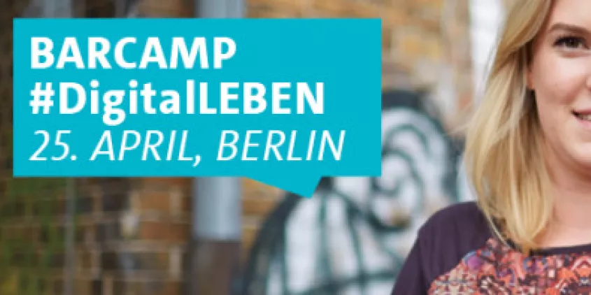 Ausschnitt Flyer zum Barcamp in Berlin.