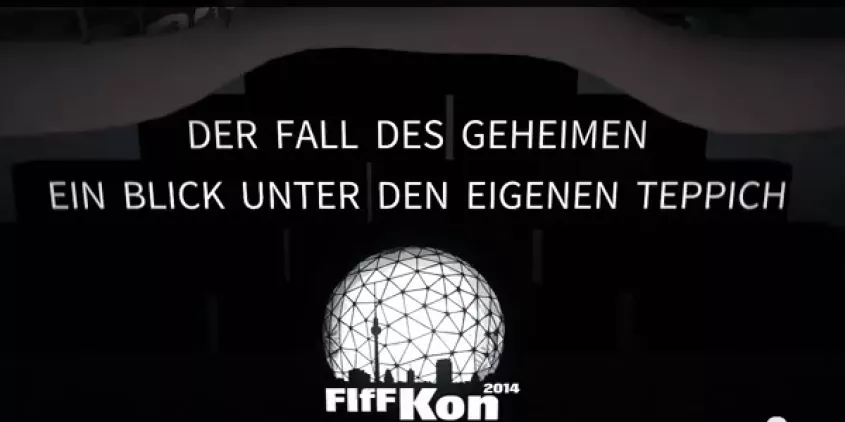 Grafik: „Der Fall des Geheimen. Ein Blick unter den eigenen Teppich.“ von der FIfFKon 2014.