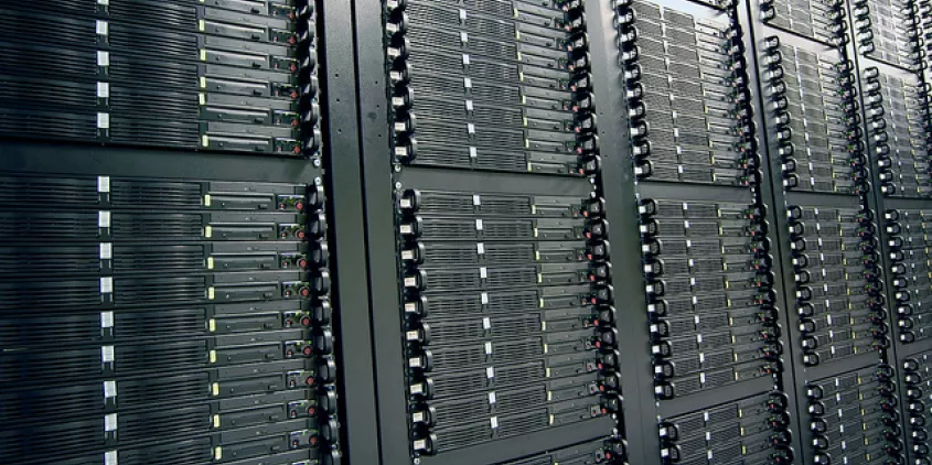 Ein Serverschrank.