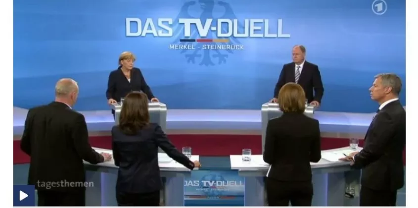 Screenshot vom Kanzler.innen-Duell.