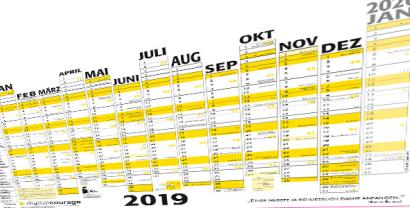 Unser Kalender zur Planung weltrettender Taten im Jahr 2019