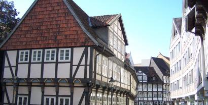 Ein Fachwerkhaus in Braunschweig.