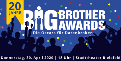 BigBrotherAwards 2020: verschoben!