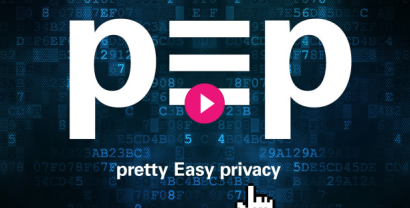 p≡p-Logo. Darunter: pretty Easy privacy.