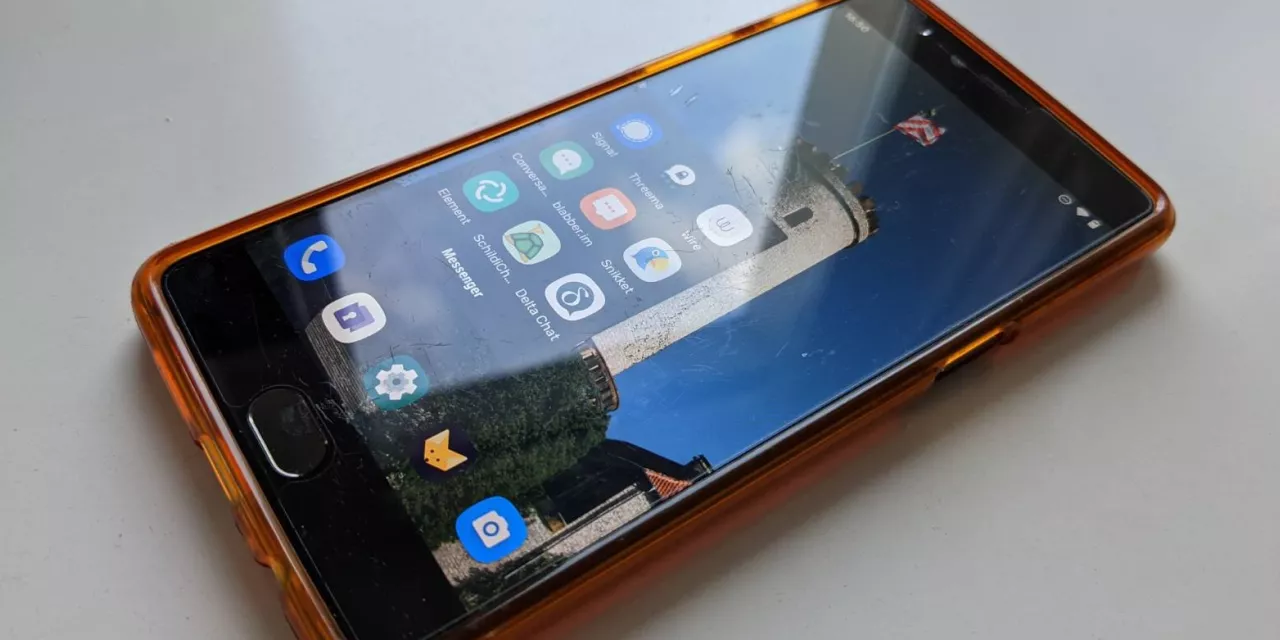 Der Homescreen eines Smartphones.