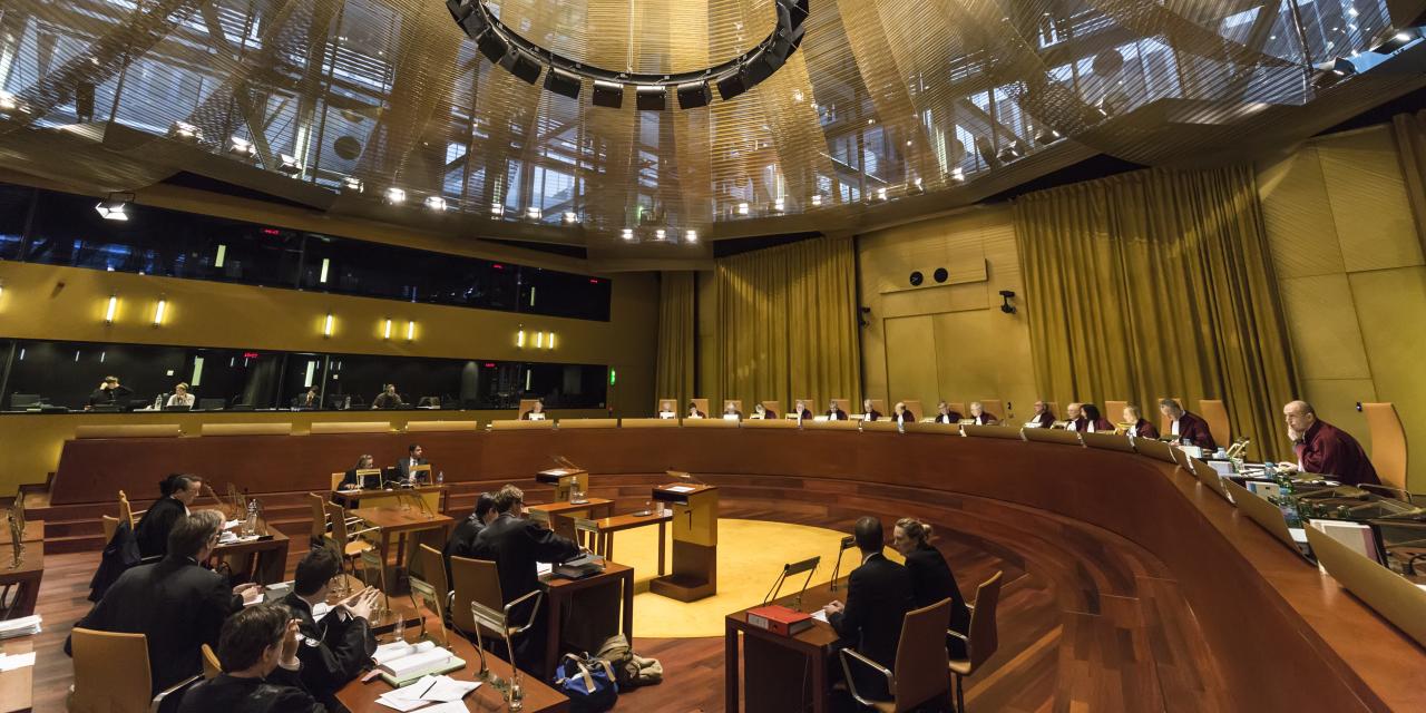 Plenarsaal des Europäischen Gerichtshofs.