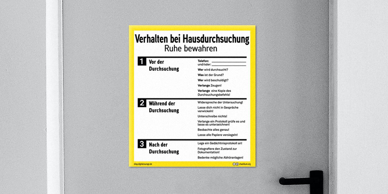 Wie Verhalten Bei Einer Hausdurchsuchung?