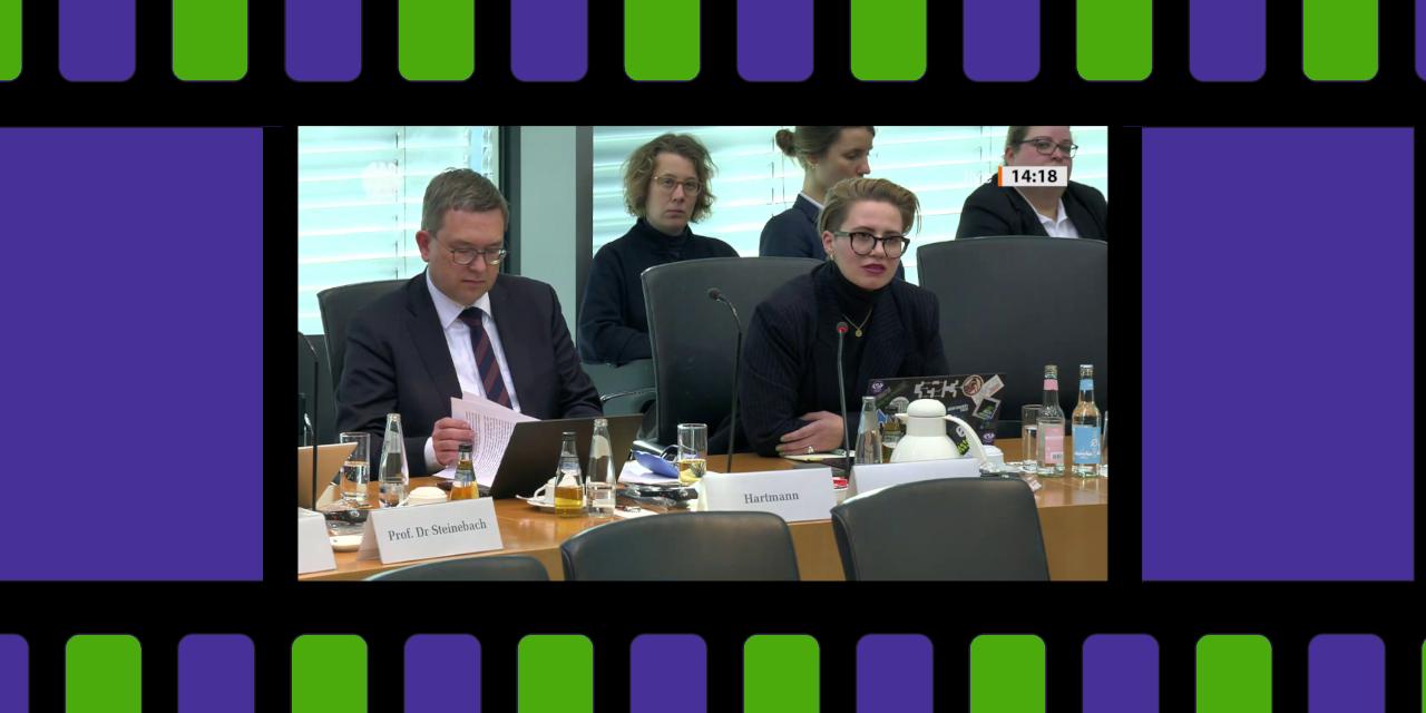 Mehrere Personen sitzen im Digitalausschuss des Bundestags