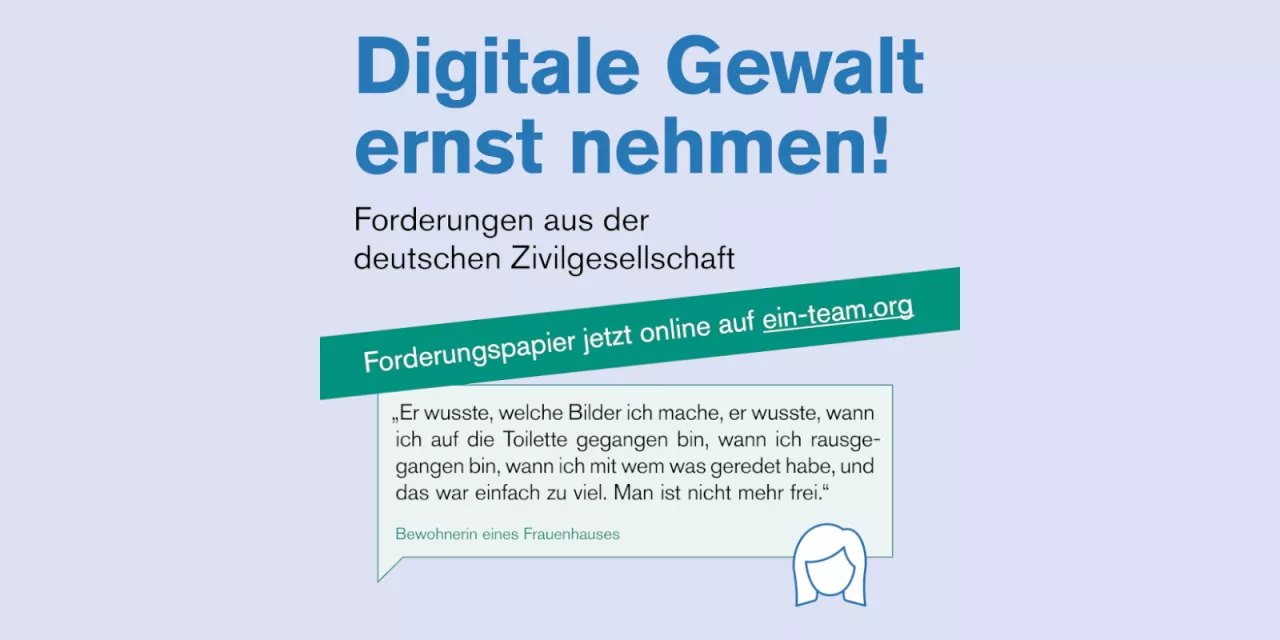 Infografik zumm Forderungspapier „Digitale Gewalt ernst nehmen“