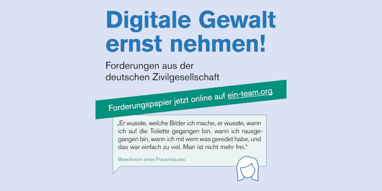Infografik zumm Forderungspapier „Digitale Gewalt ernst nehmen“