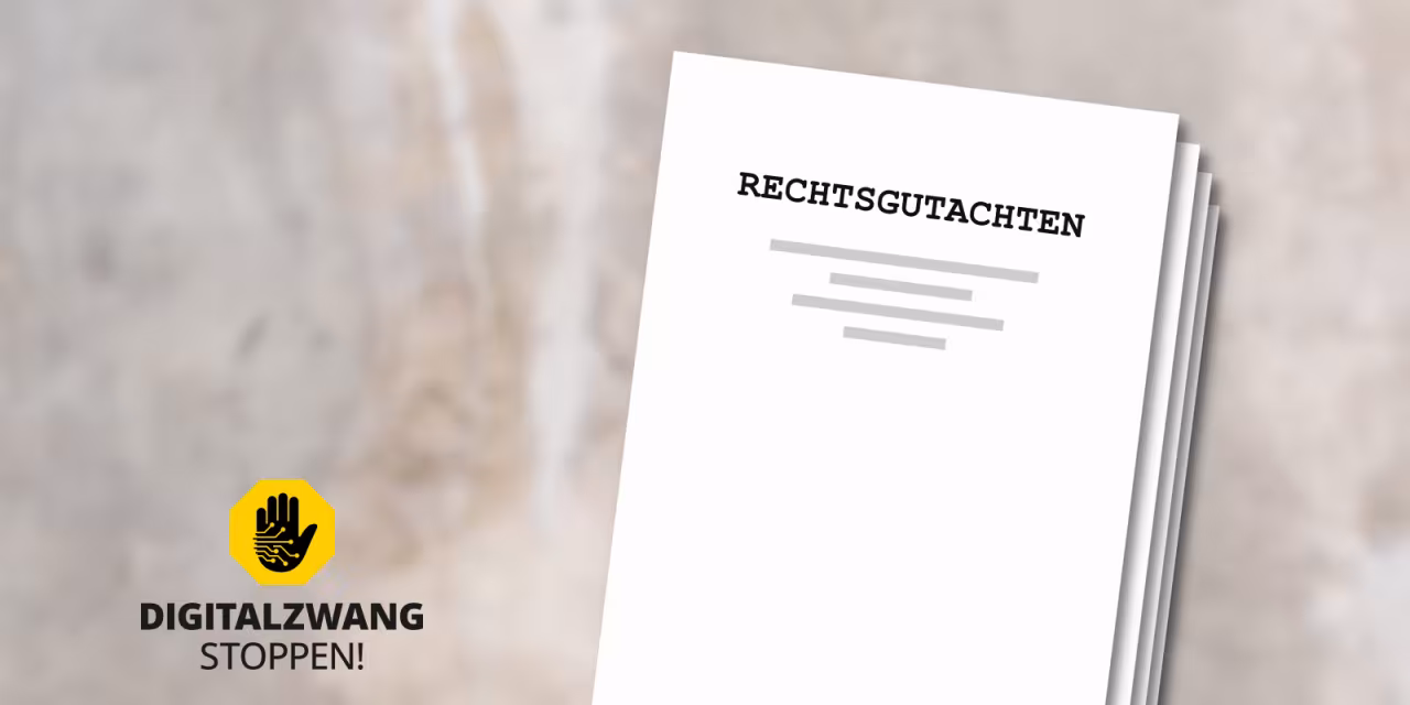 Symbolbild: Rechtsgutachten – Grafik eines Papierstapfels mit der Aufschrift „Rechtsgutachten“.