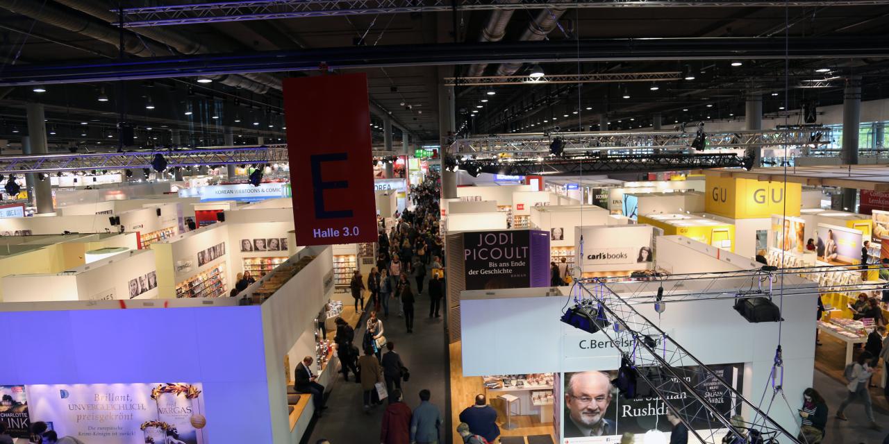 Die Messehalle der Frankfurter Buchmesse