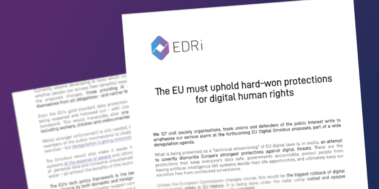 Zwei Seiten des Briefes vor einem lilanem Hintergrund