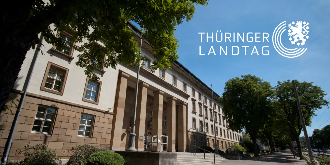 Gebäude des Thüringer Landtags.