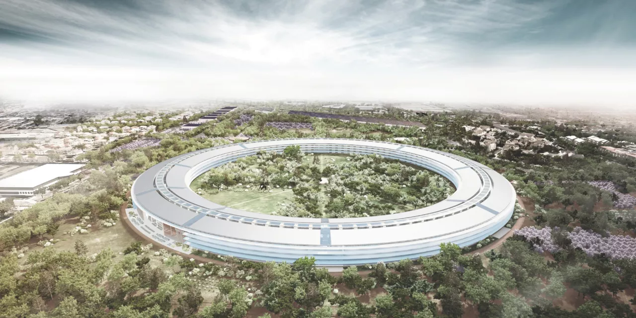 Der Apple-Campus von oben.