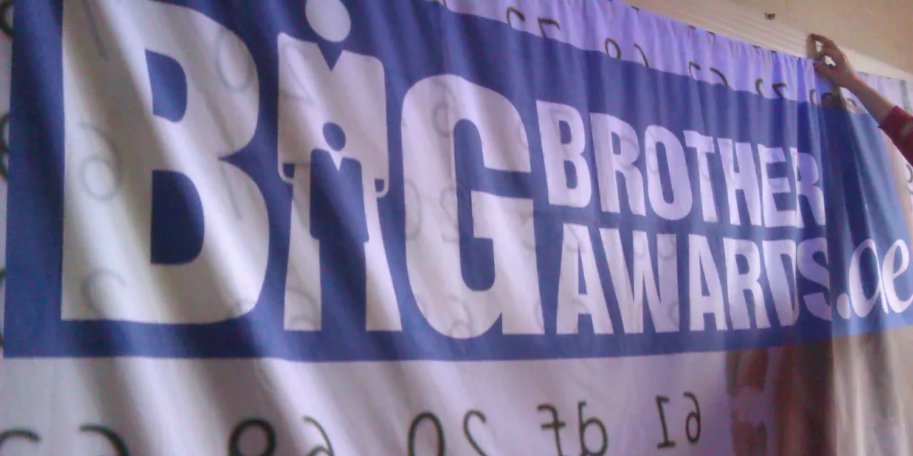 Banner der BigBrotherAwards.