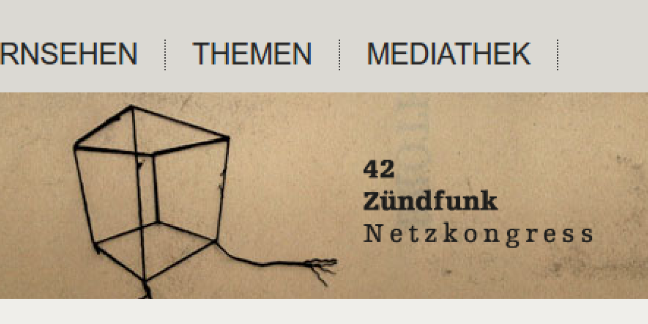 Screenshot: Website Zündfunk Netzkongress.