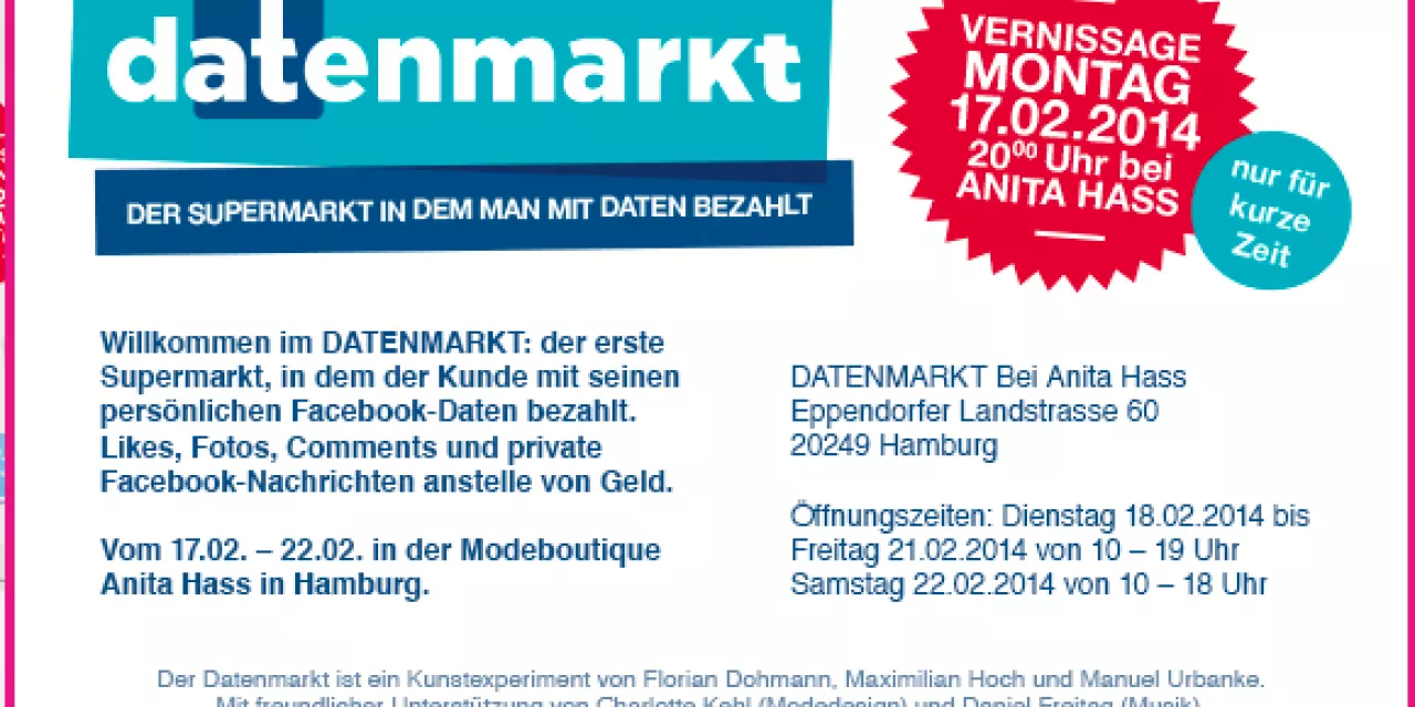 Screenshot vom „datenmarkt“.