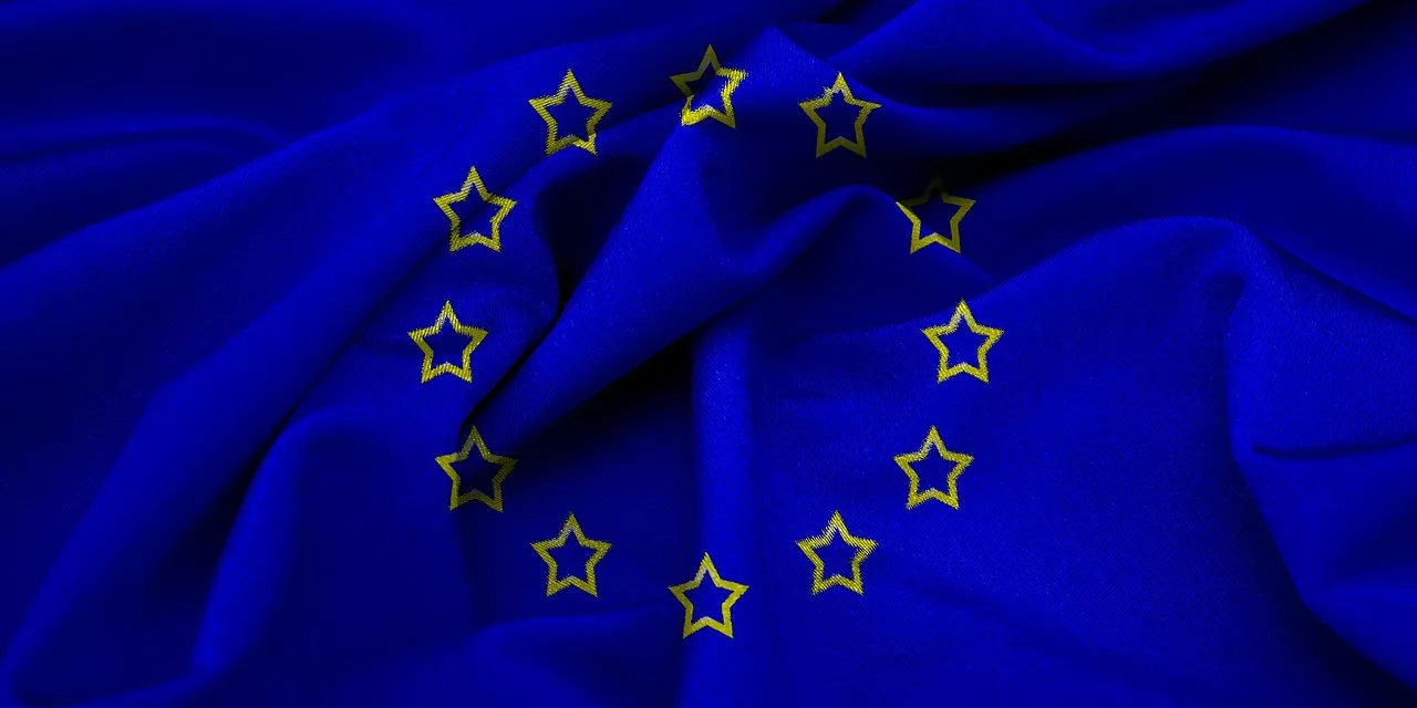 Grafik einer EU-Flagge.