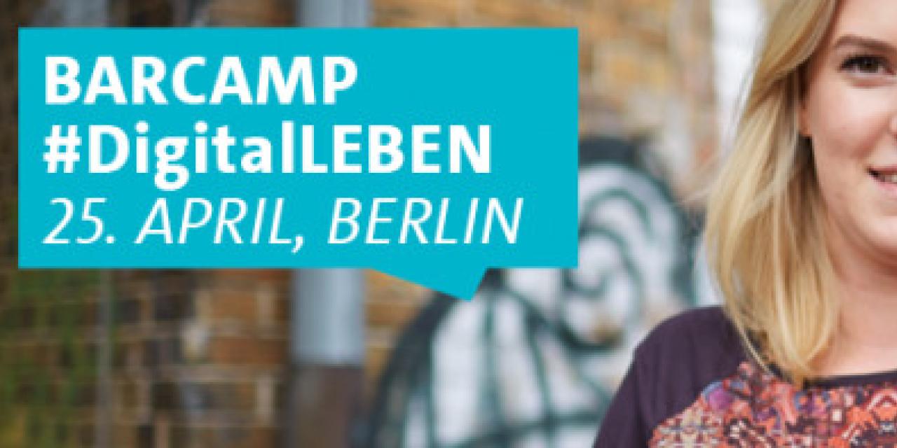 Ausschnitt Flyer zum Barcamp in Berlin.