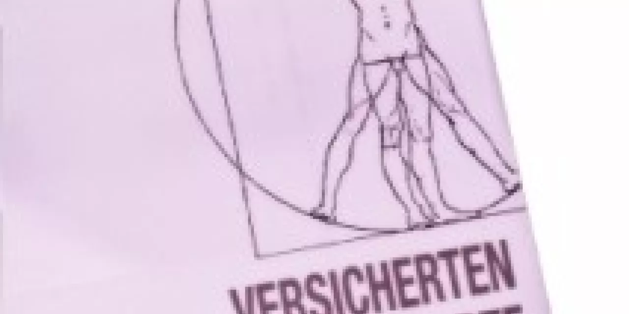 Rechter Rand einer Krankenkassenkarte.