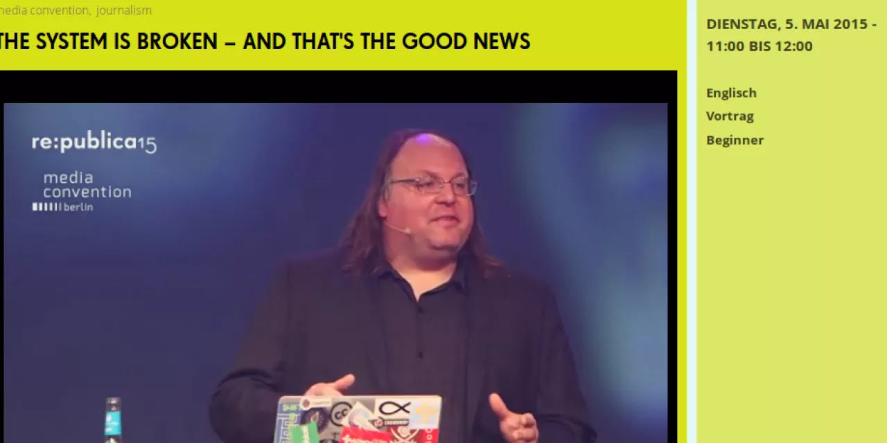 Screenshot von einem Teil der re:publica 2015.