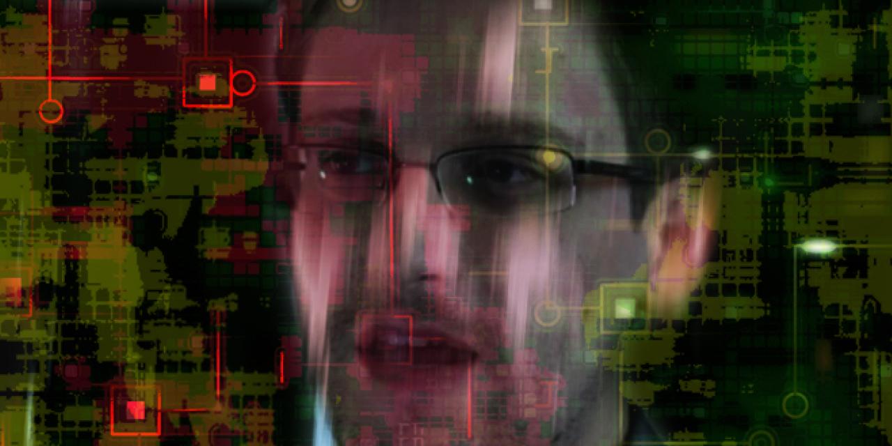 Grafisch verfremdete Portraitaufnahme von Edward Snowden.